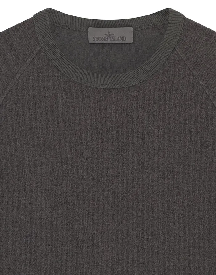 654F5 Crewneck Sweatshirt In Smoky GreySweatshirts Smoky Grey Mens Stone Island Sweatshirts