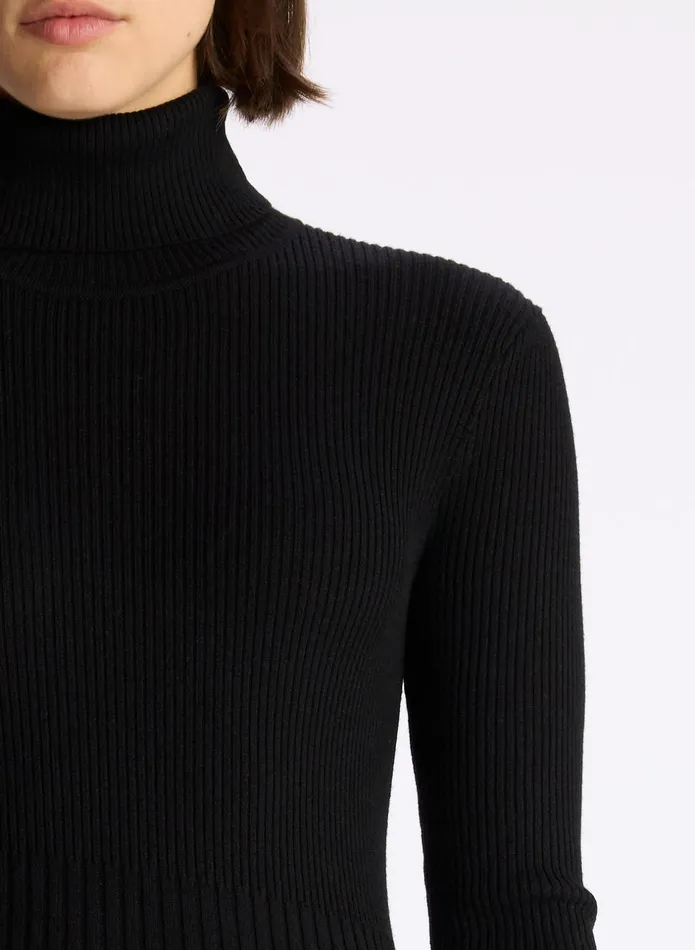 ALC Dresses Emmy Ii Stretch Wool Dress Black 8211 Women