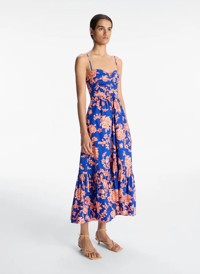 ALC Dresses Lilah Cotton Midi Dress Regal Multi 8211 Women