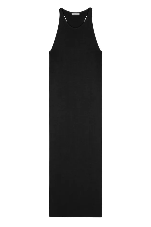 ALC Dresses Marc Cotton Knit Dress Black 8211 Women