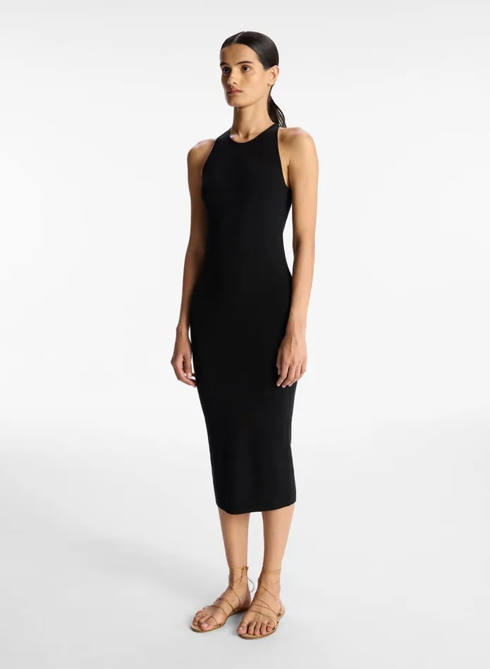 ALC Dresses Marc Cotton Knit Dress Black 8211 Women