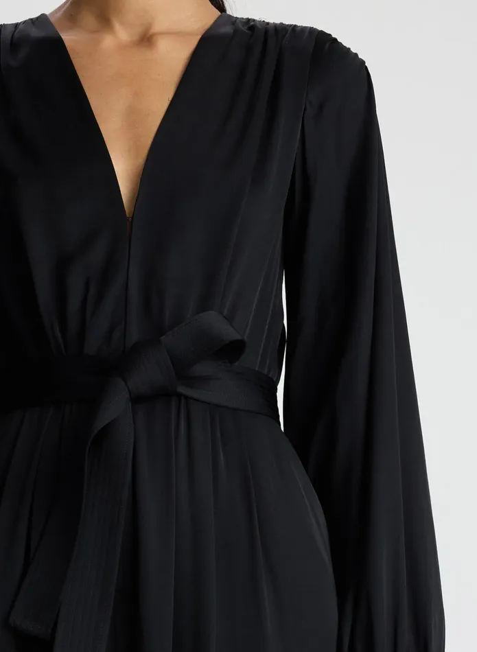 ALC Jumpsuits Imogen Satin Jumpsuit Black 8211 Women