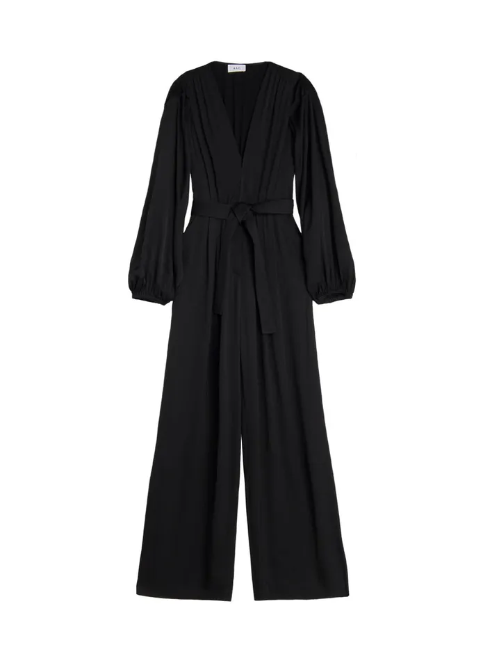 ALC Jumpsuits Imogen Satin Jumpsuit Black 8211 Women
