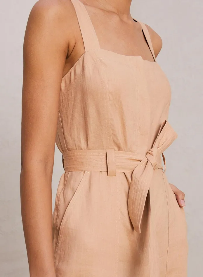 ALC Jumpsuits Winslow Linen Jumpsuit Biscotti 8211 Women