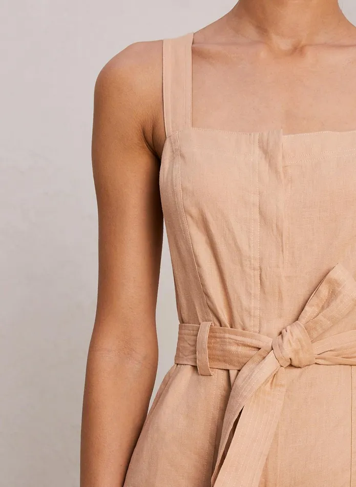 ALC Jumpsuits Winslow Linen Jumpsuit Biscotti 8211 Women