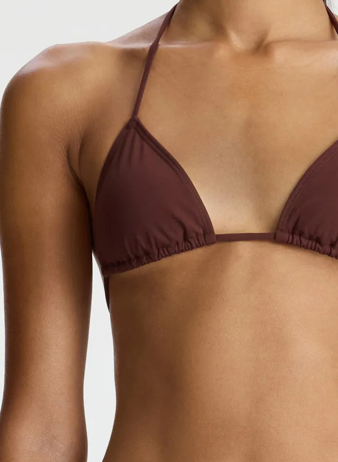 ALC Swim Devin Triangle Bikini Top Carob 8211 Women