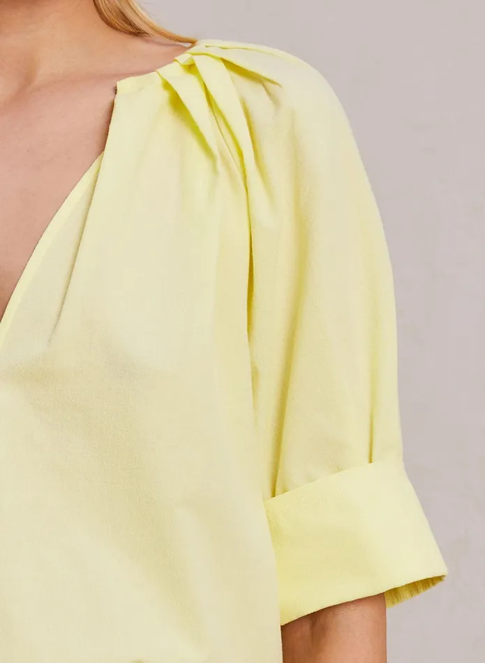 ALC Tops Carey Cotton Matte Top Canary 8211 Women