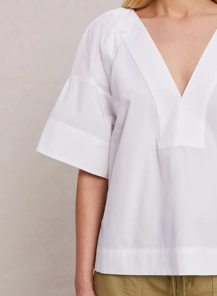 ALC Tops Hillary Cotton Poplin Top White 8211 Women