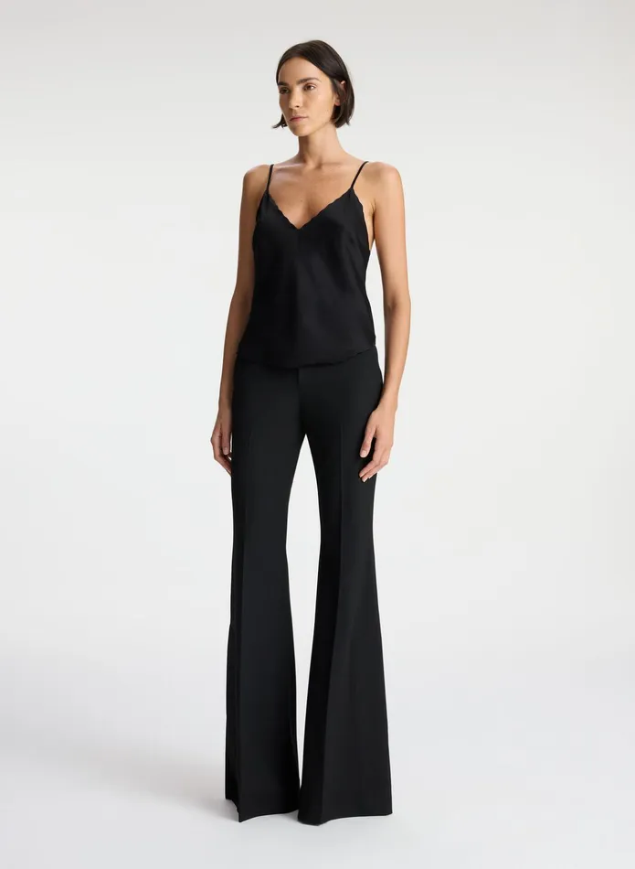 ALC Tops Malia Scalloped Camisole Top Black 8211 Women