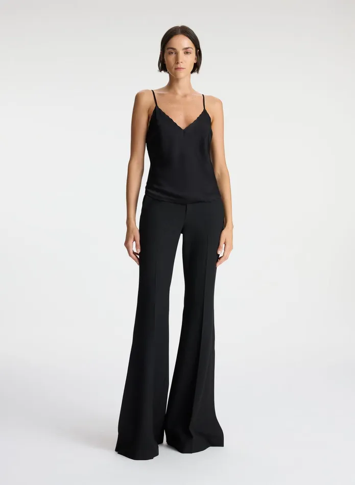 ALC Tops Malia Scalloped Camisole Top Black 8211 Women