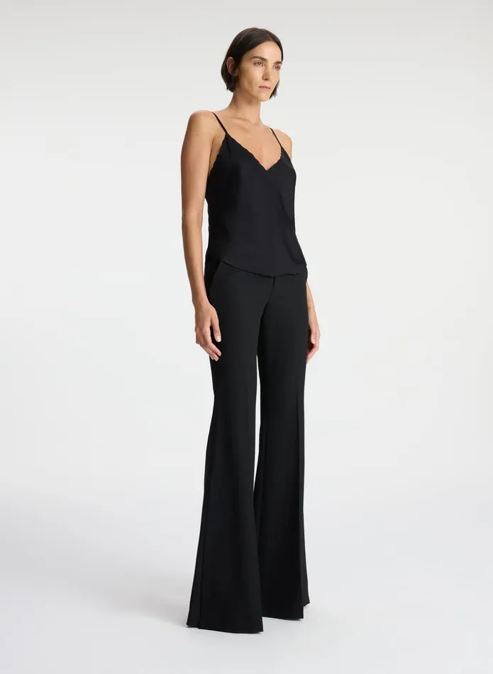 ALC Tops Malia Scalloped Camisole Top Black 8211 Women