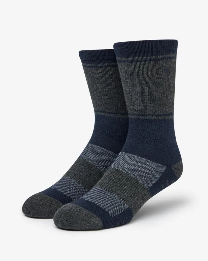 Accessories BAJA 20 CREW SOCK Heather Mood Indigo TravisMathew Socks