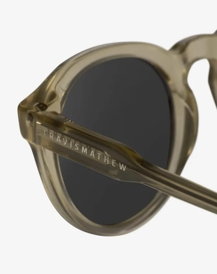 Accessories BANDON SUNGLASSES Trans Off Crystal Grey Polar TravisMathew Sunglasses
