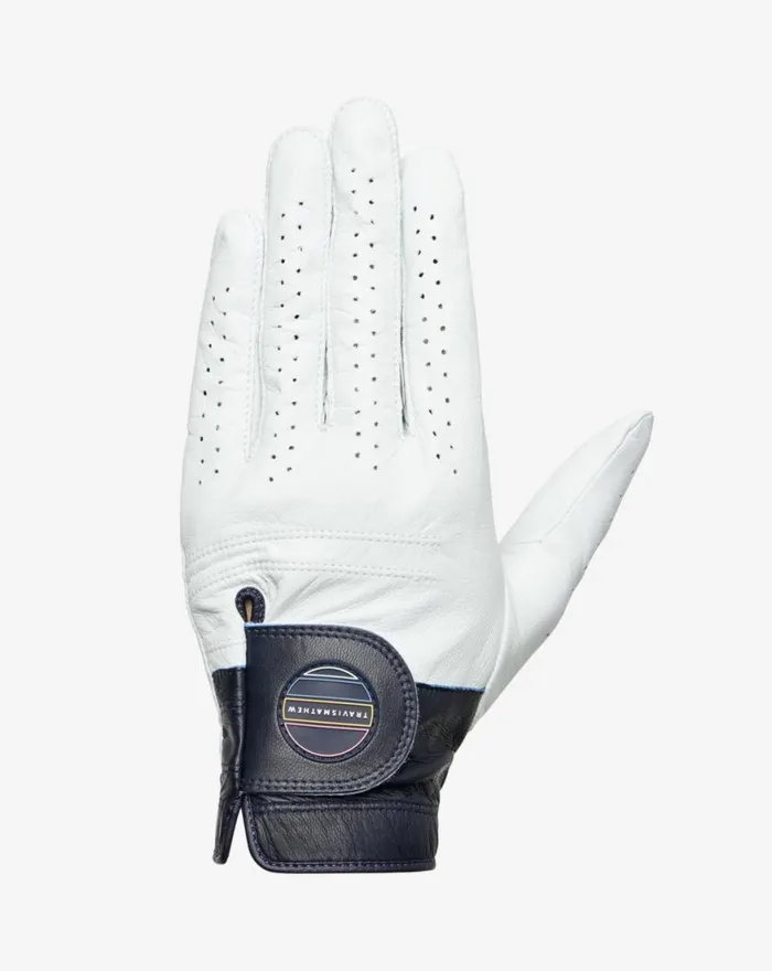 Accessories GET OUT OF TOWN GOLF GLOVE Whitemood Indigo TravisMathew Golf Gloves