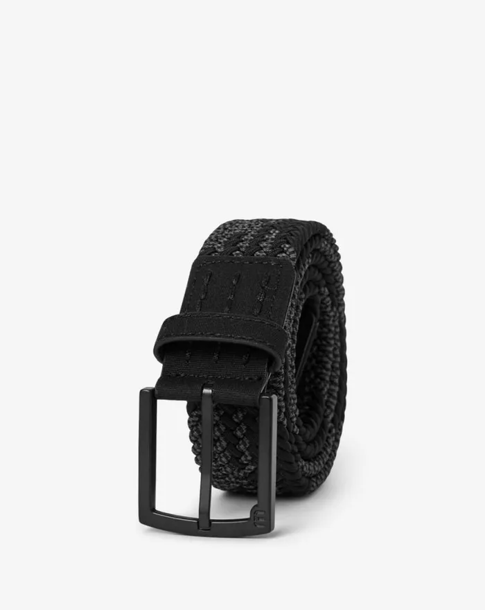 Accessories TIME ZONED STRECH WOVEN BELT Black TravisMathew Belts
