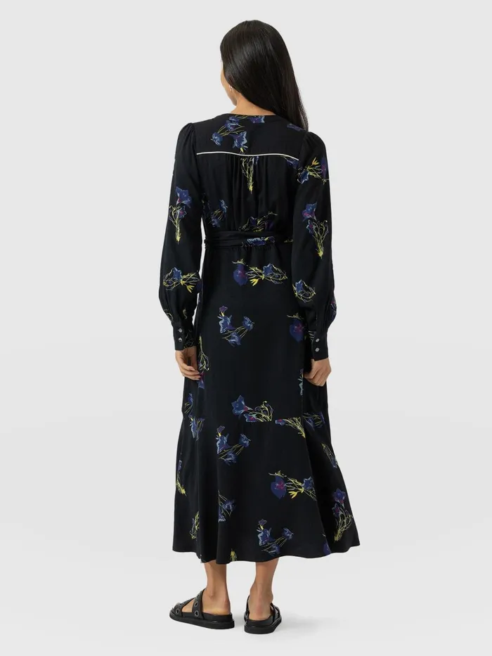 Adaline Zip Up Dress 8211 Blue Lily Gardens Blue Lily Gardens Women Saint And Sofia Dresses
