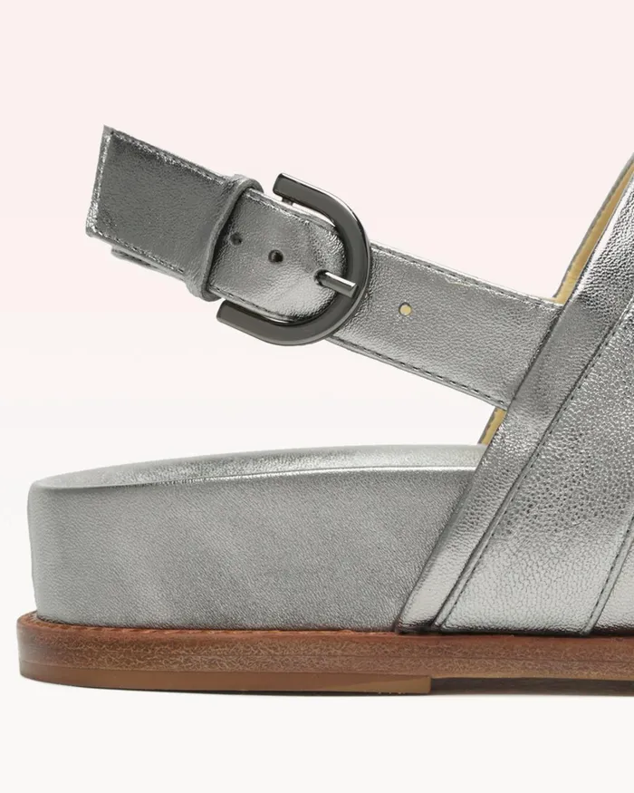 Alexandre Birman Clarita Sport Sandal 8211 Silver Flat Sandals 8211 Luxury Comfortable Sandals Graphite Women Alexandre Birman Flats