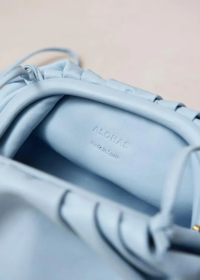 ALOHAS Bags Women The D 8211 Baby Blue Leather Handbag