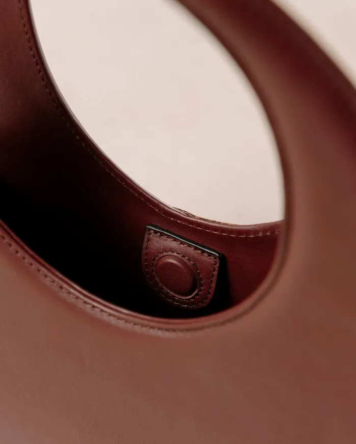 ALOHAS Bags Women The O Venti Indo 8211 Brown And Mauve Leather Bag