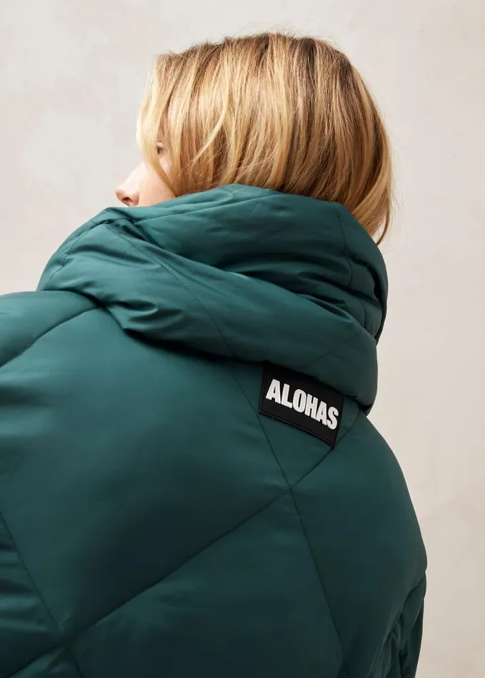ALOHAS Coats Women Colorado 8211 Green Padded Coat