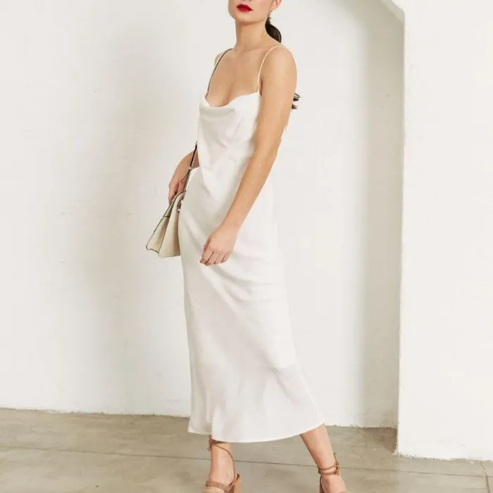 ALOHAS Dresses Women Cruising 8211 White Cotton Dress