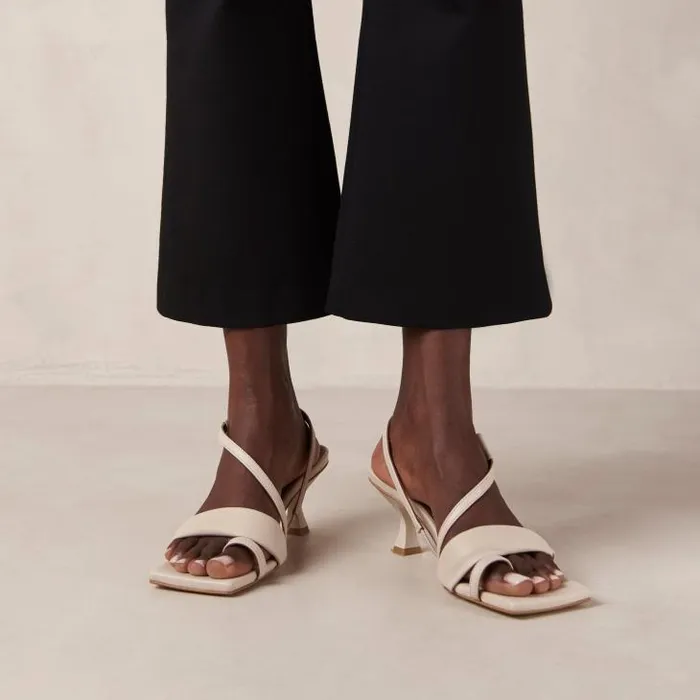 ALOHAS Heels Women Asymmetric Straps 8211 Leather Sandals