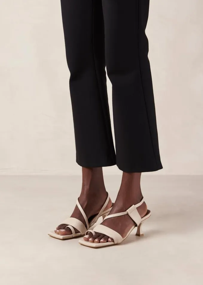 ALOHAS Heels Women Asymmetric Straps 8211 Leather Sandals