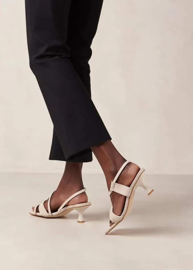 ALOHAS Heels Women Asymmetric Straps 8211 Leather Sandals