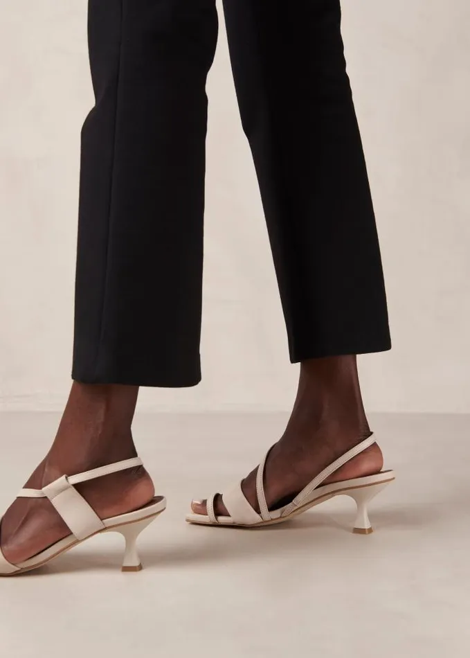 ALOHAS Heels Women Asymmetric Straps 8211 Leather Sandals