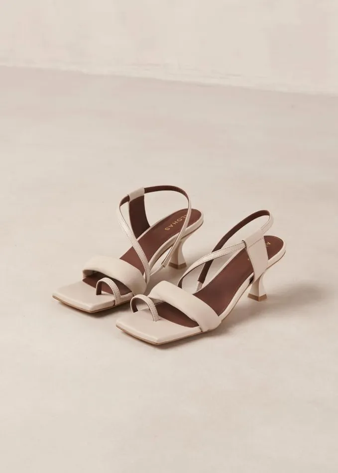 ALOHAS Heels Women Asymmetric Straps 8211 Leather Sandals