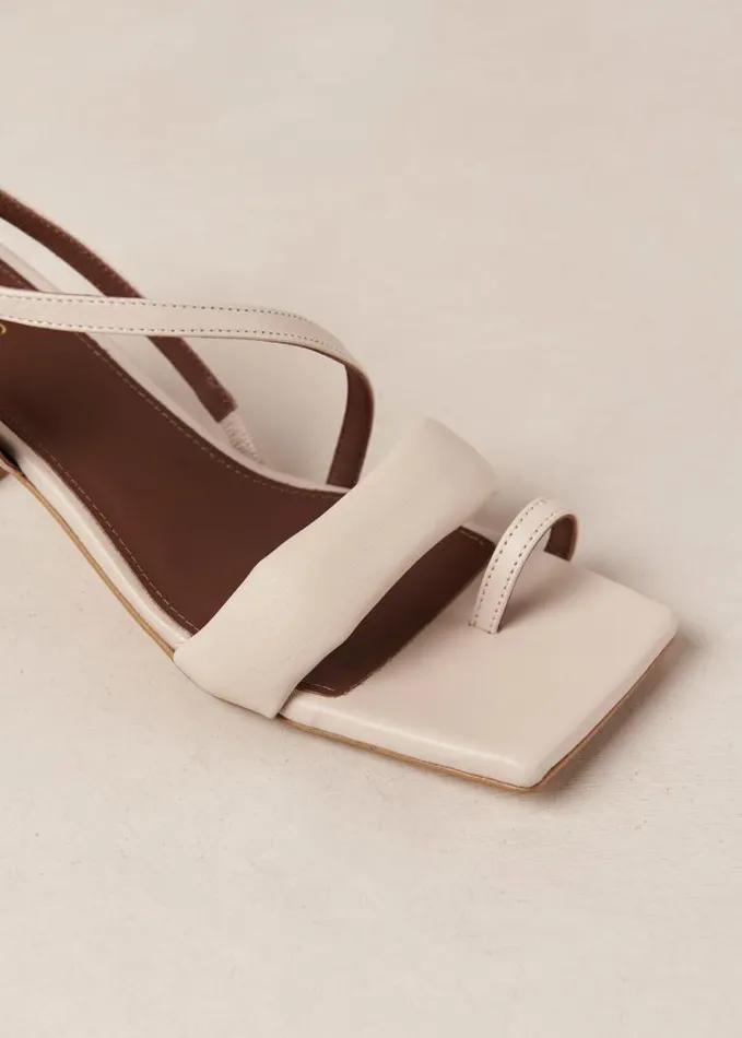 ALOHAS Heels Women Asymmetric Straps 8211 Leather Sandals