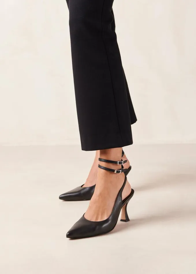 ALOHAS Heels Women Louise 8211 Black Leather Pumps