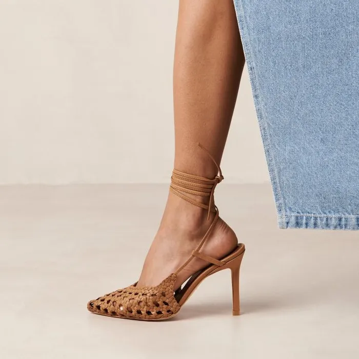 ALOHAS Heels Women Sandstorm 8211 Brown LaceUp Pumps