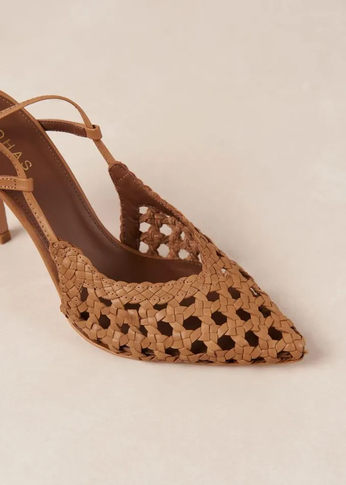 ALOHAS Heels Women Sandstorm 8211 Brown LaceUp Pumps