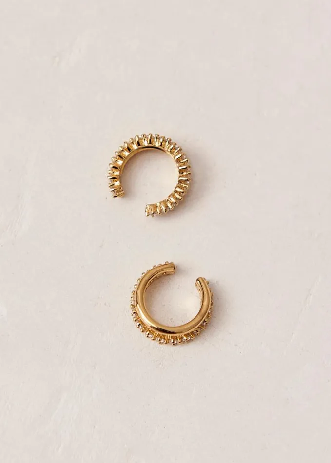ALOHAS Jewelry Women Starla 8211 Gold Ear Cuff With Crystals