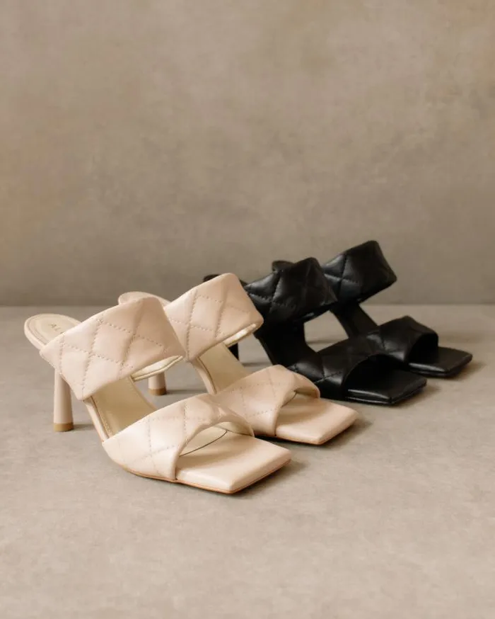 ALOHAS Mules Women Conner 8211 White Leather Sandals