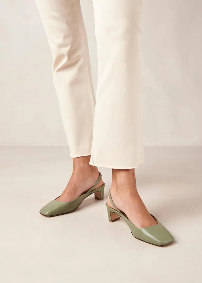 ALOHAS Pumps Women Lindy 8211 Green Leather Pumps
