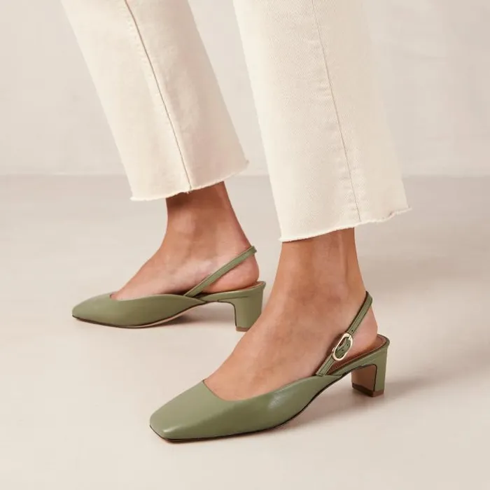 ALOHAS Pumps Women Lindy 8211 Green Leather Pumps