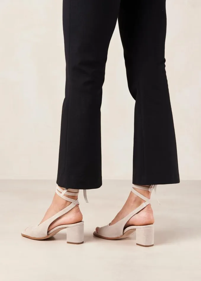 ALOHAS Sandals Women Lille Pearl 8211 White Leather Mules