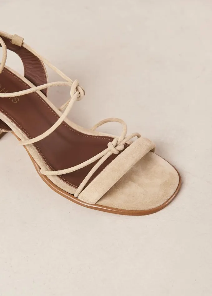 ALOHAS Sandals Women Sophie 8211 Beige Suede Sandals