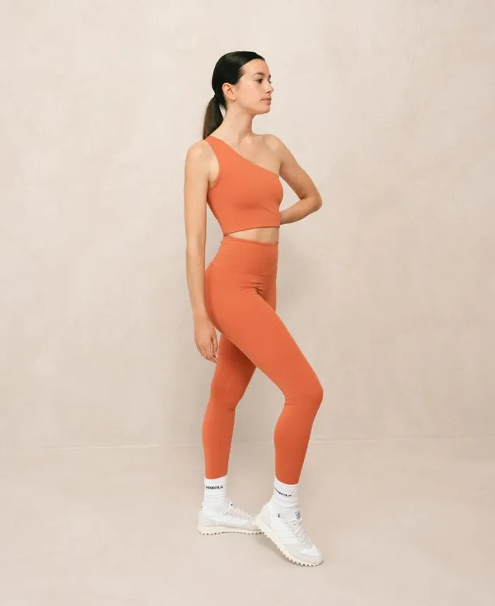 ALOHAS Sportswear Women Shoulder Naked 8211 Red Bare Shoulder Top