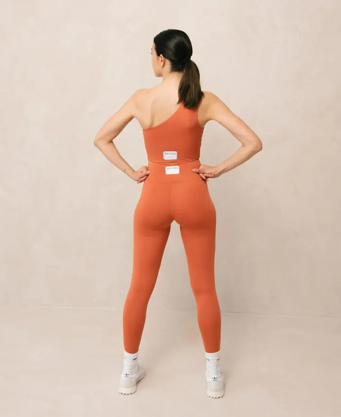 ALOHAS Sportswear Women Shoulder Naked 8211 Red Bare Shoulder Top
