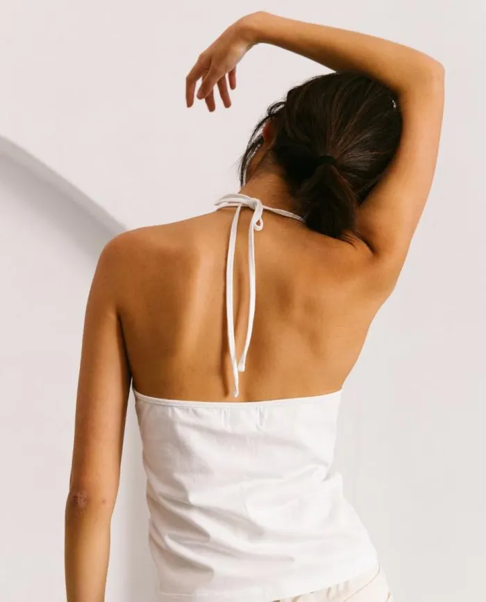 ALOHAS Tops Women Pipe Dream 8211 White Cotton Top