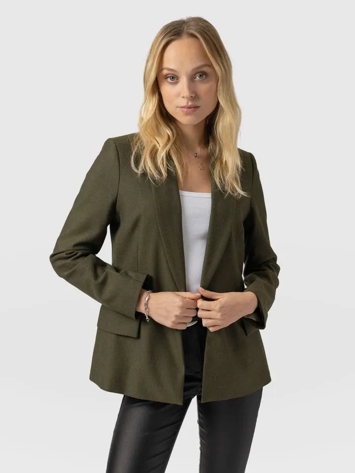 Argent Blazer 8211 Khaki Khaki Women Saint And Sofia Blazers