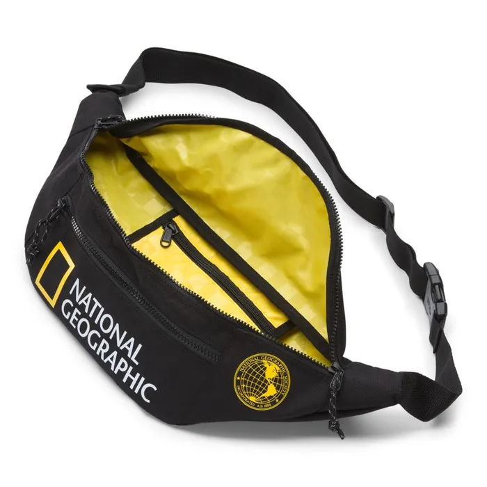 Backpacks and Bags Men Vans National Geographic Ward Cross Body Pack Blackyellow