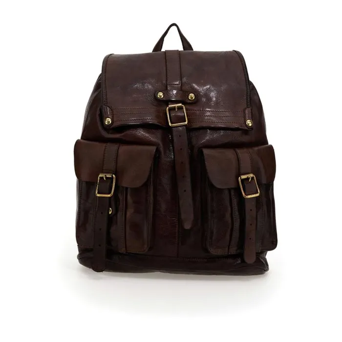 Backpacks MenWomen Campomaggi Londra Brown