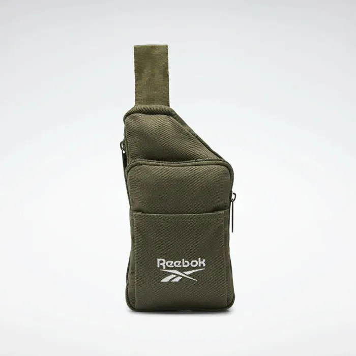 Bags and Backpacks MensWomens Reebok Classics Foundation Small Sling Bag Army Green Bags and Backpacks MensWomens Reebok Classics Foundation Small Sling Bag Army Green
