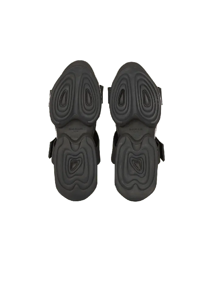Balmain BBold Hightop Sneakers With Straps Black Men Sneakers