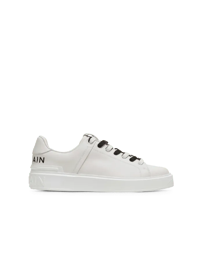 Balmain BCourt Smooth Leather Sneakers White Men Sneakers