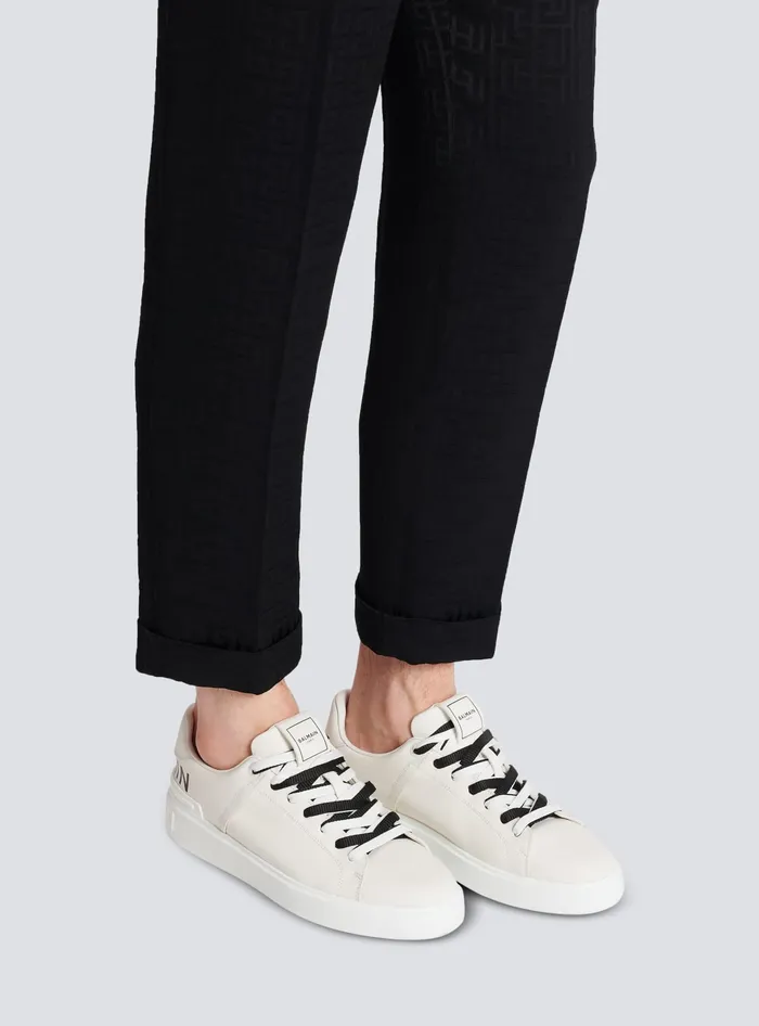 Balmain BCourt Smooth Leather Sneakers White Men Sneakers